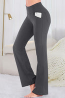 Pantalon actif taille haute avec poches