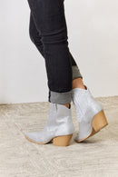 Botas camperas tobilleras con diamantes de imitación de East Lion Corp