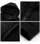 Parkas para hombre Abrigo de invierno con capucha y corte entallado