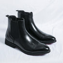 JD Bottes Chelsea en similicuir PU pour homme