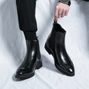 JD Bottes Chelsea en similicuir PU pour homme
