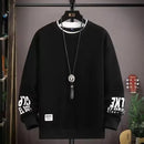 Sudadera con cuello redondo Harajuku coreana para hombre, primavera y otoño