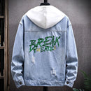 Chaqueta vaquera con bordado coreano de otoño para hombre