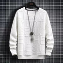 Sudadera de calle coreana con estampado de letras para hombre