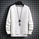 Sudadera de calle coreana con estampado de letras para hombre
