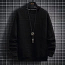 Sudadera de calle coreana con estampado de letras para hombre