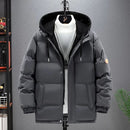 DEIN Abrigo Parkas Liso Harajuku de Invierno para Hombre