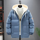 DEIN Abrigo Parkas Liso Harajuku de Invierno para Hombre