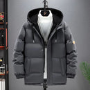 DEIN Abrigo Parkas Liso Harajuku de Invierno para Hombre