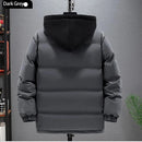 DEIN Abrigo Parkas Liso Harajuku de Invierno para Hombre