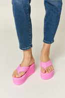 Sandalias de cuña con plataforma y puntera abierta WILD DIVA