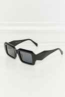 Gafas de sol rectangulares con lentes de polarización TAC y montura completa