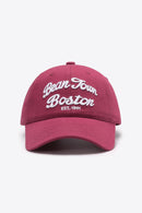 Gorra de béisbol ajustable con gráfico bordado