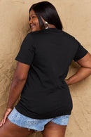 Camiseta de algodón con estampado BOO SQUAD de tamaño completo de Simply Love
