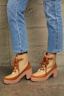 Botines con cordones y cordones de East Lion Corp