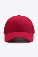 Gorra de béisbol lisa de algodón ajustable