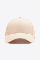 Gorra de béisbol lisa de algodón ajustable