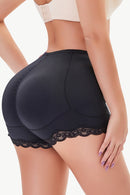 Shorts moldeadores con ribete de encaje de tamaño completo