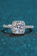 Anillo Moissanita Cuadrado