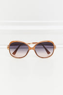 Gafas de sol híbridas de metal y plástico con montura completa