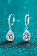 Boucles d'oreilles en forme de larme Moissanite