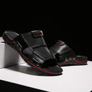 SSX Sandales d'été en cuir véritable pour homme