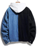 Chaqueta de mezclilla Outwear con cuello de patchwork para hombre