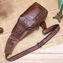 BULLCAPTAIN Sac bandoulière en cuir pour homme