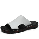 Sandalias casuales de cuero de imitación de verano para hombres