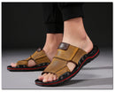 SSX Sandales d'été en cuir véritable pour homme