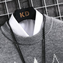 Jersey de punto Argyle de moda para hombre