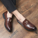Mocasines formales de piel sintética para hombre