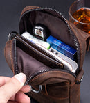 Bolso multifuncional de cuero para teléfono BULLCAPTAIN