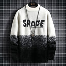 Suéter de cachemira de visón de moda para hombre SPACE