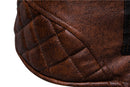 AYBER Men's Fashionista PU Chaqueta con Capucha de Cuero Sintético