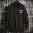 Top de cuello redondo de color sólido de otoño para hombre OEIN