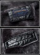 Chaqueta interior de forro polar de corte ajustado de piel sintética para hombre