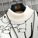 Jersey de cachemir de cuello alto de moda para hombre