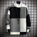 Jersey de cuello alto Harajuku para hombre