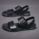 Sandalias clásicas cómodas de cuero genuino para hombres