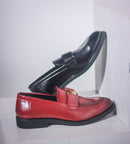 Chaussures en similicuir italien vintage pour hommes