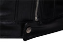 Chaqueta de piel sintética de moto informal de invierno para hombre