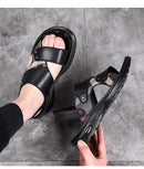 Sandalias de lujo de verano para hombre con suela blanda