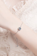 Pulsera de cadena de moissanita de 1 quilate