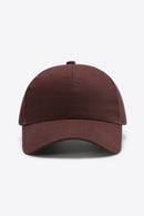 Gorra de béisbol lisa de algodón ajustable