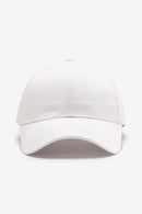 Gorra de béisbol lisa de algodón ajustable