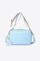 Bolso bandolera con borlas de cuero PU