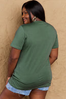 Camiseta de algodón con gráfico BOO de tamaño completo de Simply Love