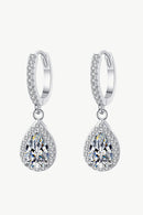 Boucles d'oreilles en forme de larme Moissanite