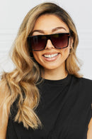 Gafas de sol cuadradas de carey con montura completa
